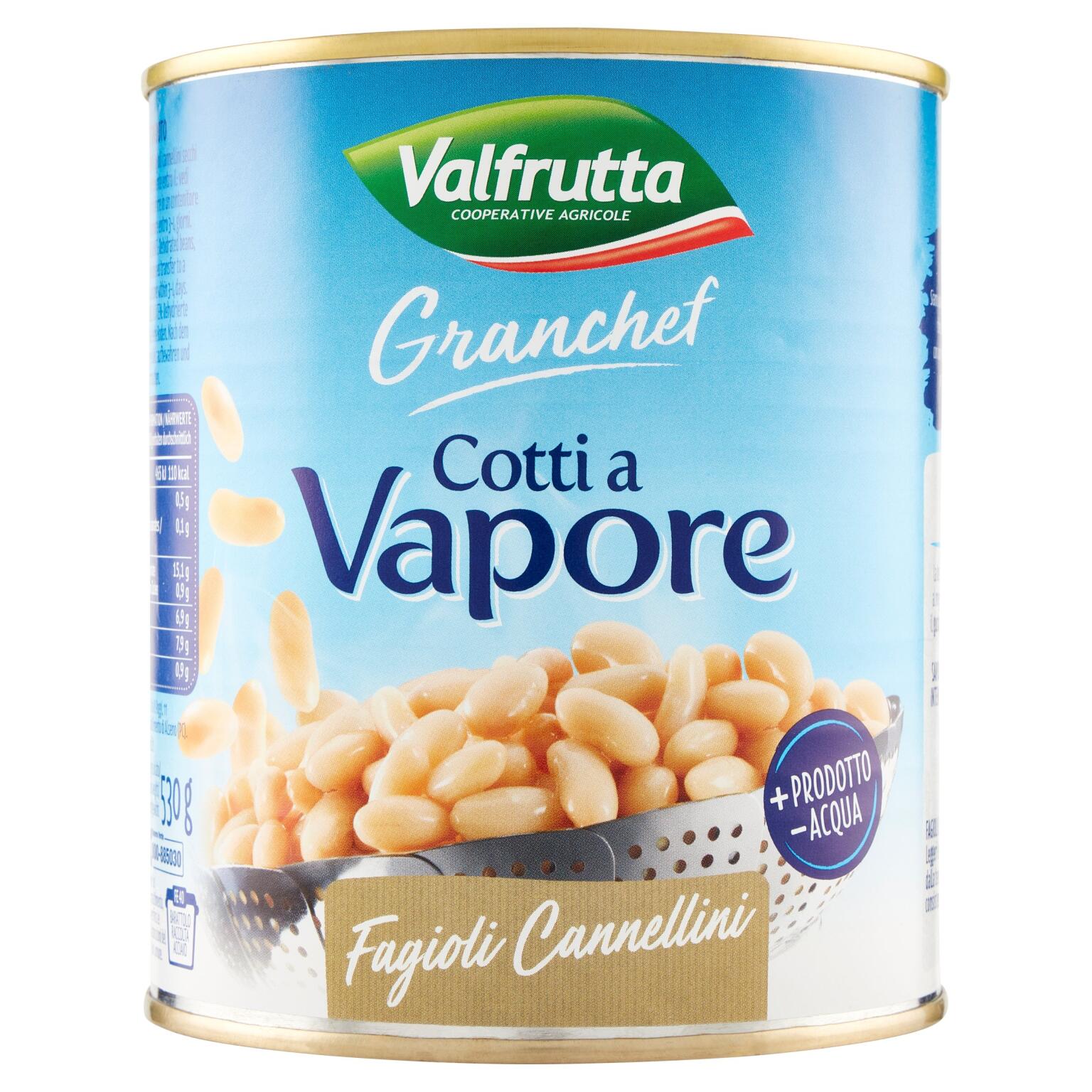 Cannellini 610g Cotti a Vapore Gran Chef Valfrutta