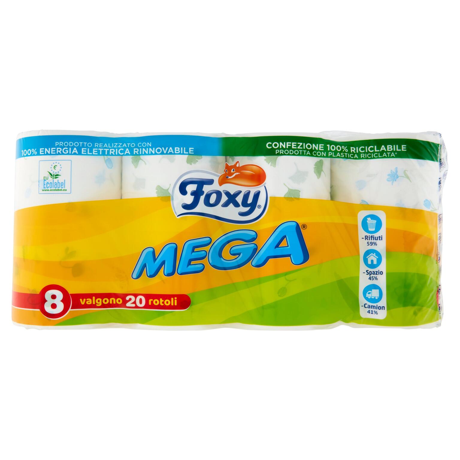 Carta Igienica mega da 8rotoli 2veli