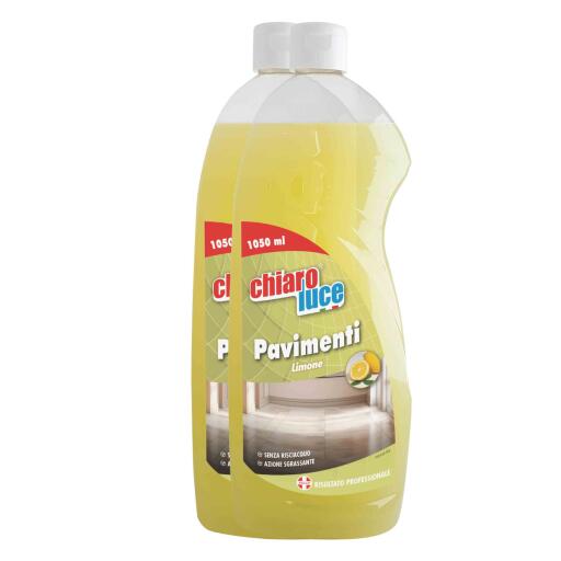 Detergente Pavimenti Limone 1050mlx2 Chiaro Luce