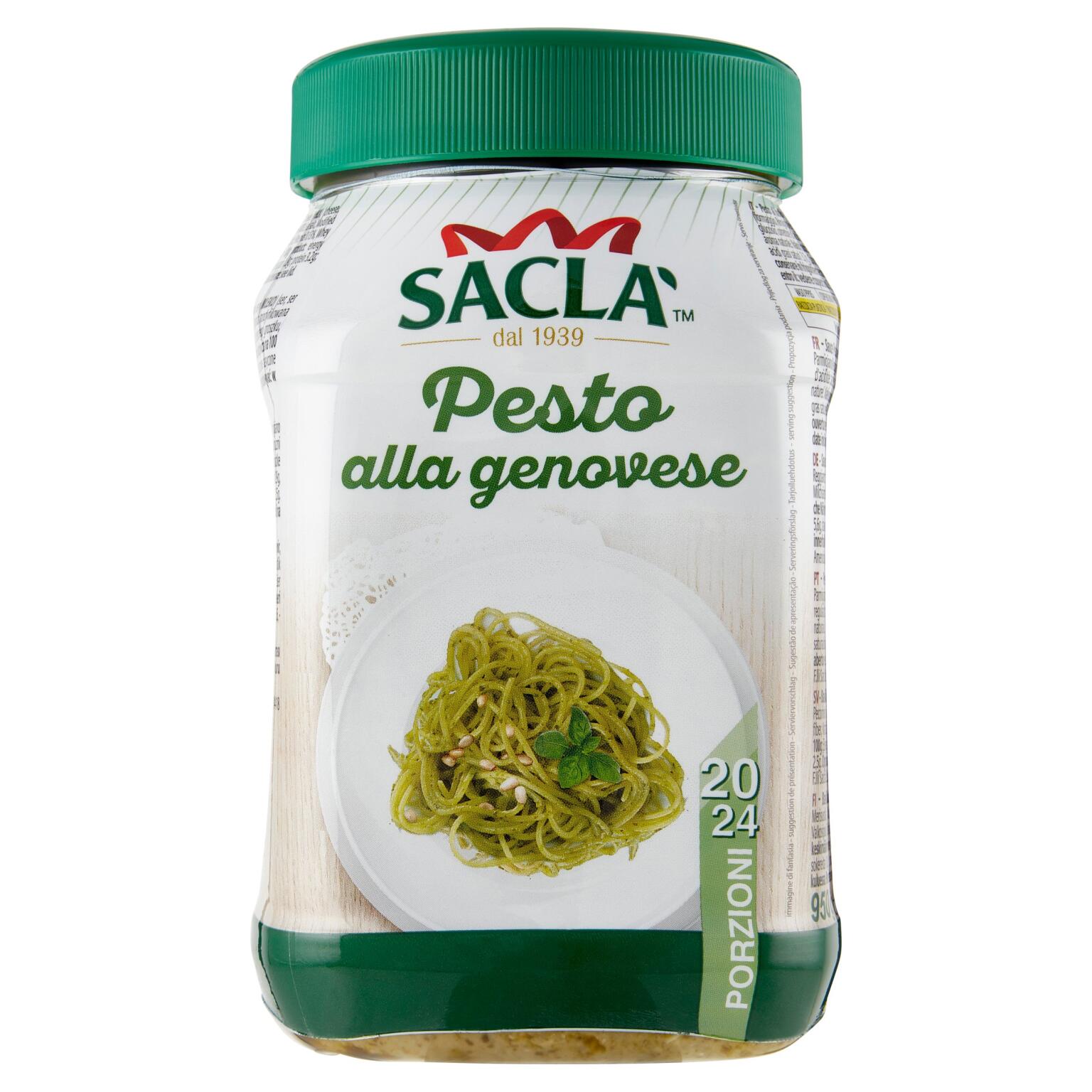 Pesto alla genovese vaso da 950g F.lli Saclà