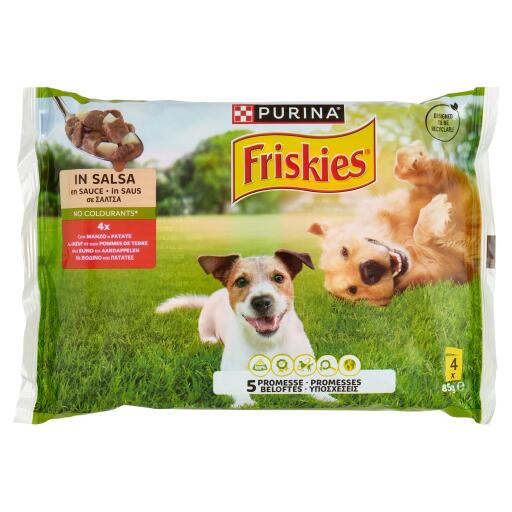 Friskies buste manzo e patate 4x85g