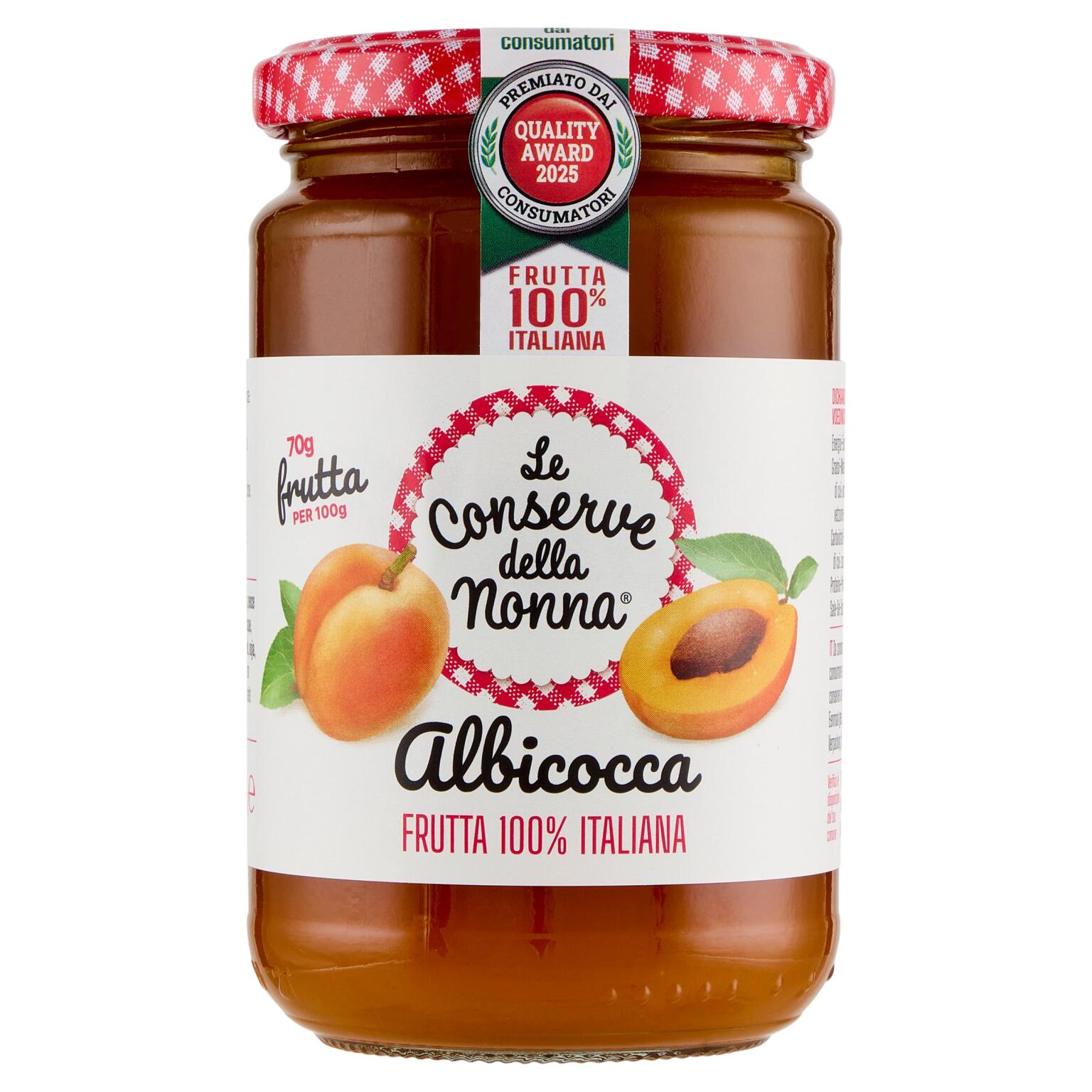 Confettura extra albicocca 330g, Le conserve della nonna