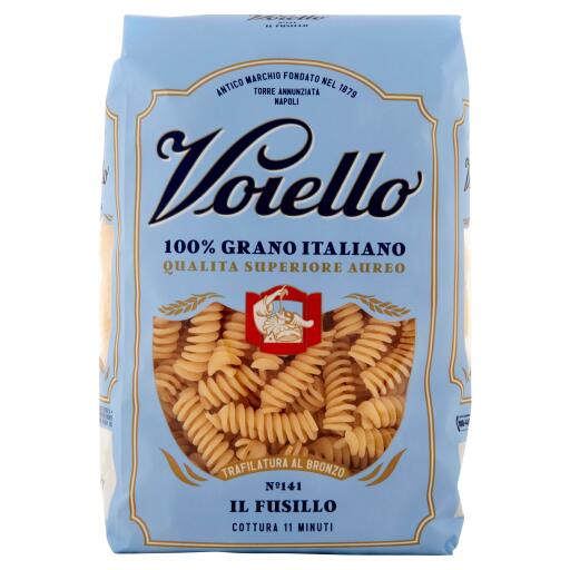 Fusilli pasta di semola di grano duro trafilati bronzo n°141 500g Voiello