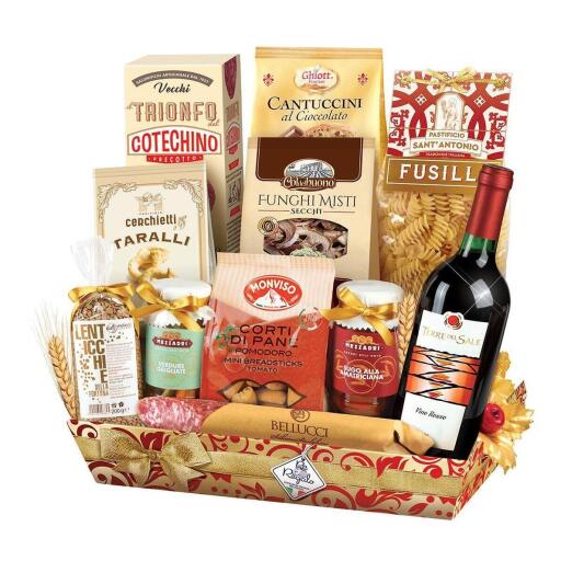 Cesto Natalizio Sofia 12 pezzi Re Regalo