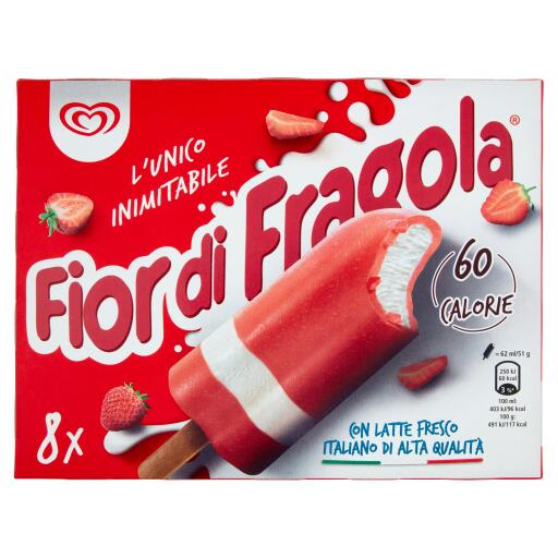 Fiordifragola 8 pezzi 408g Algida