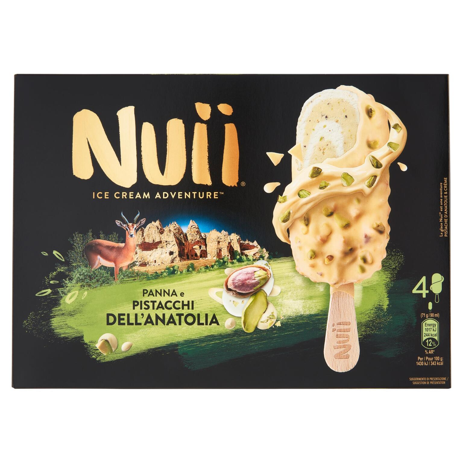 Gelati Nuii al Pistacchio confezione da 4 pezzi 284g
