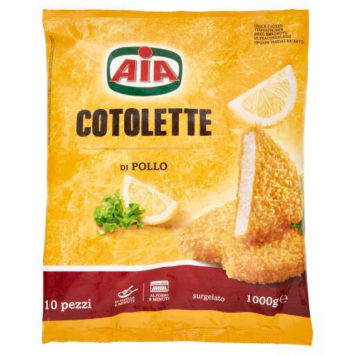 Cotolette petto di pollo 1Kg Aia