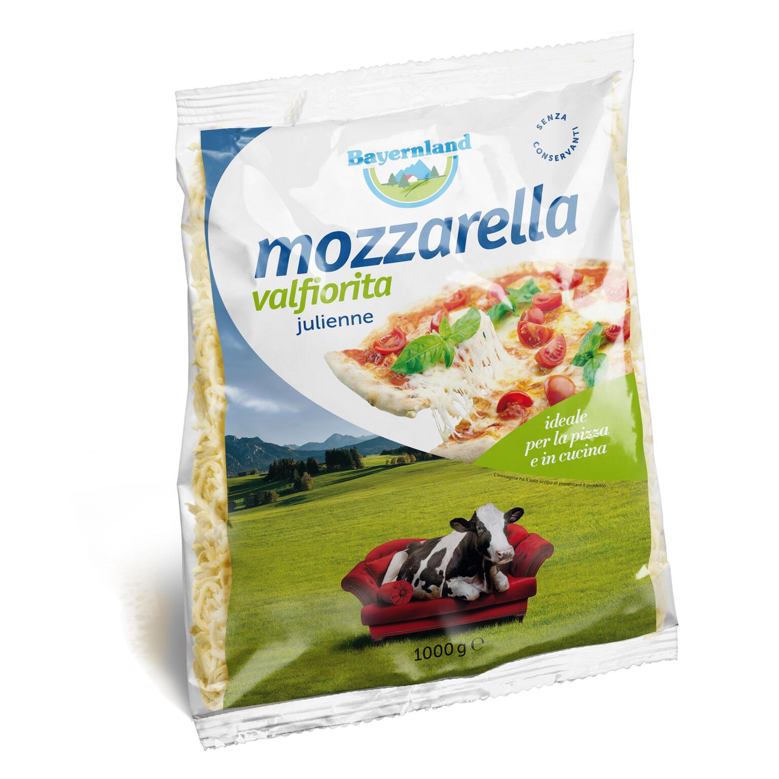 Mozzarella Valfiorita Julienne 1Kg Bayernland
