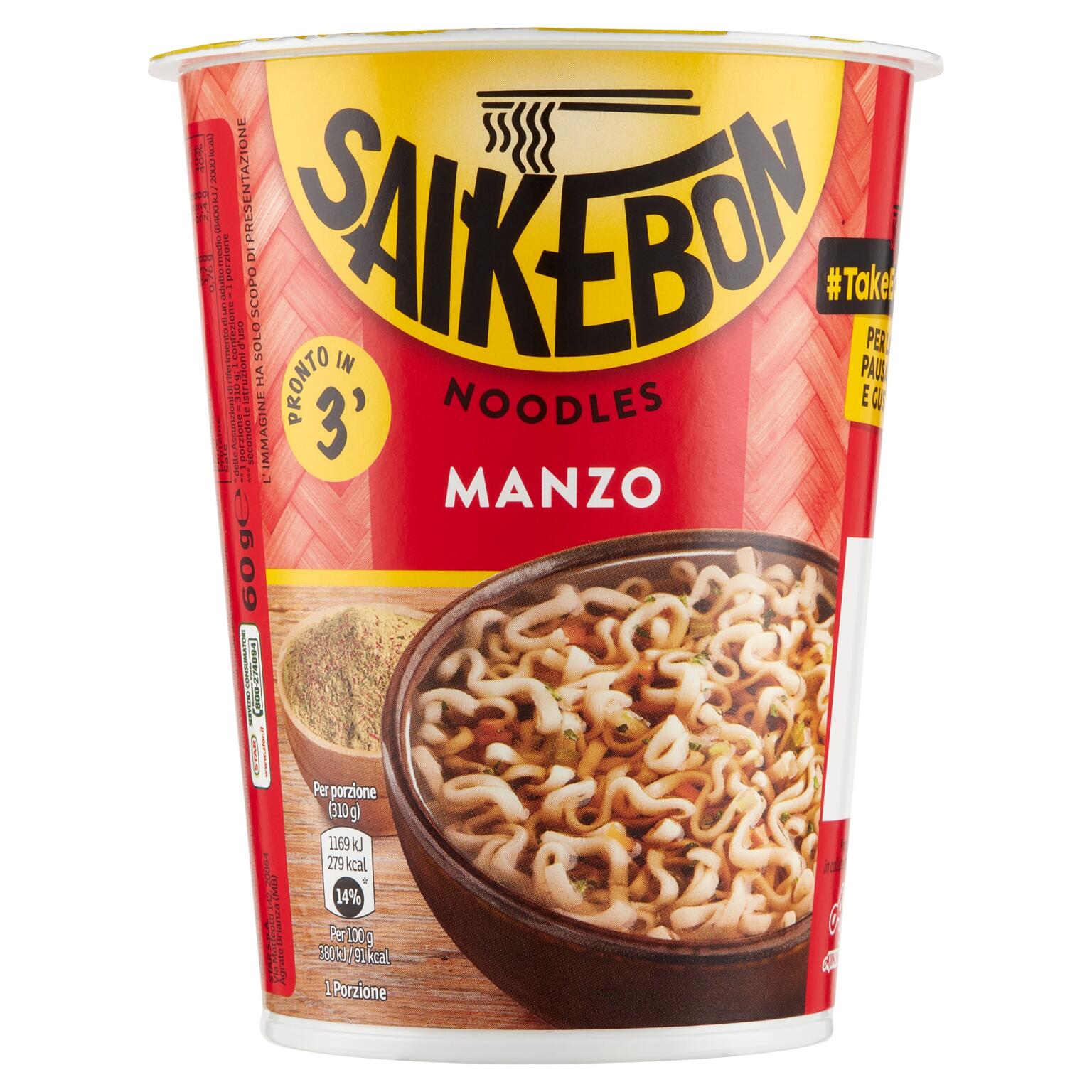 Saikebon Nudolini Orientali Manzo 60g Star