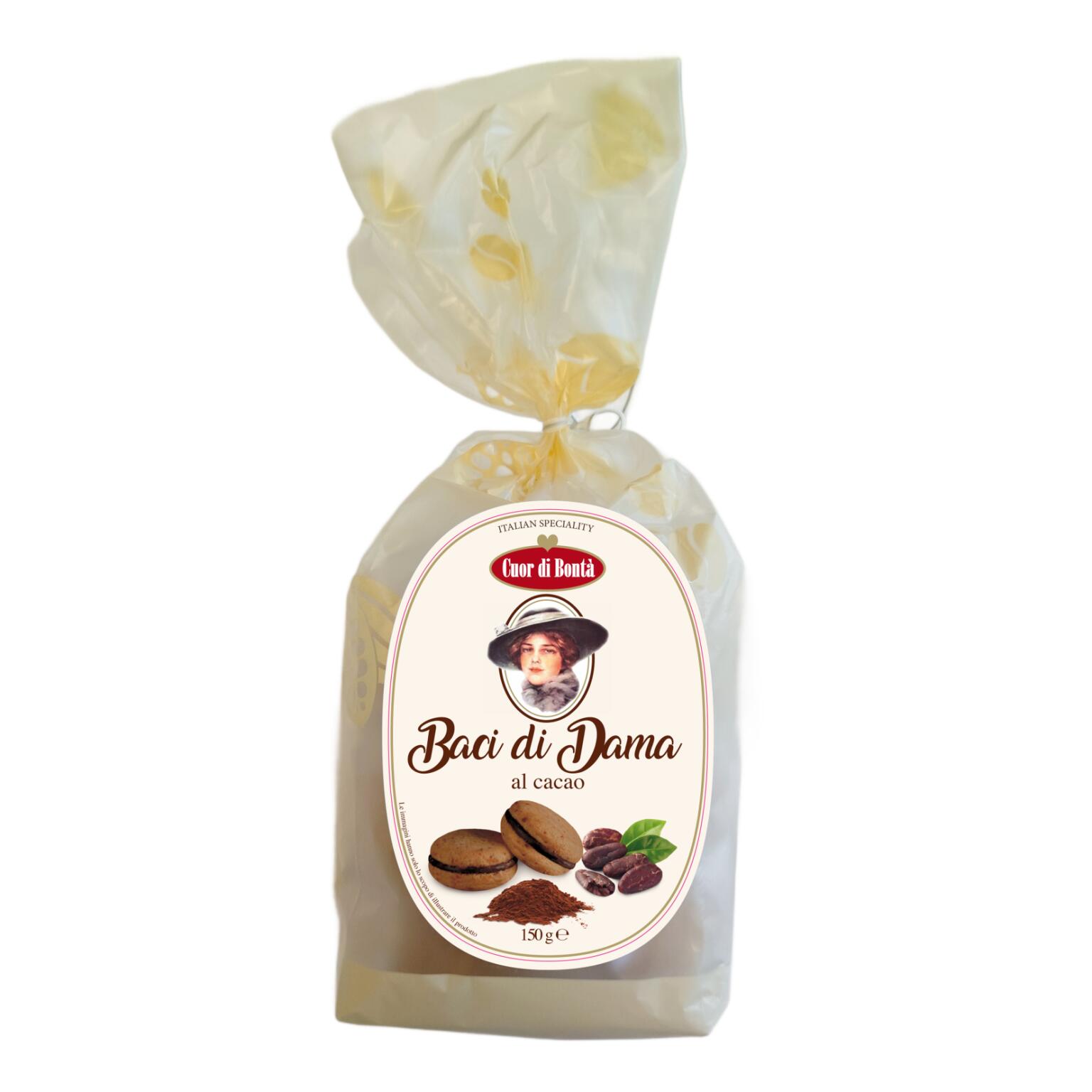 Baci di dama al cacao 150g Rippa