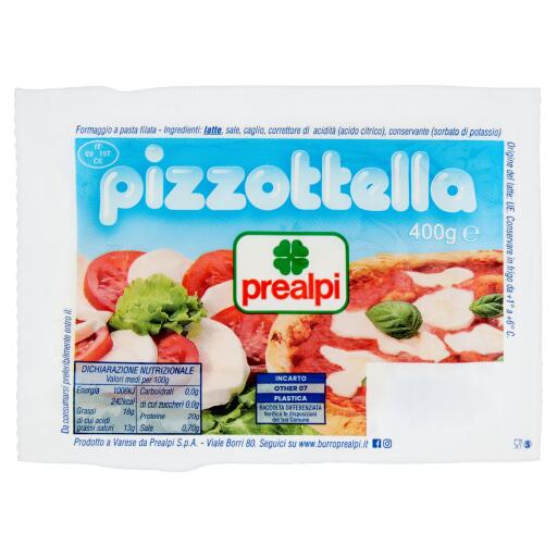 Nuova pizzottella 400g Prealpi