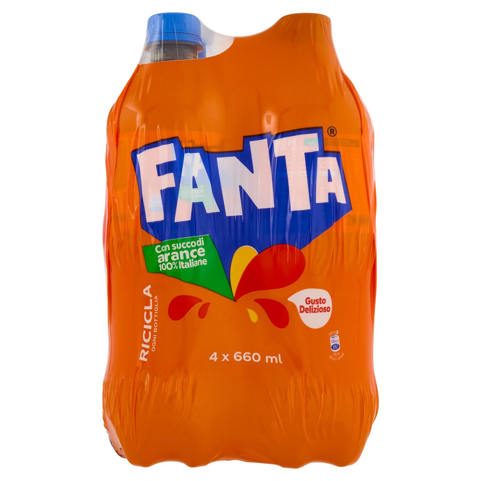 Fanta 66cl x 4 bottiglie