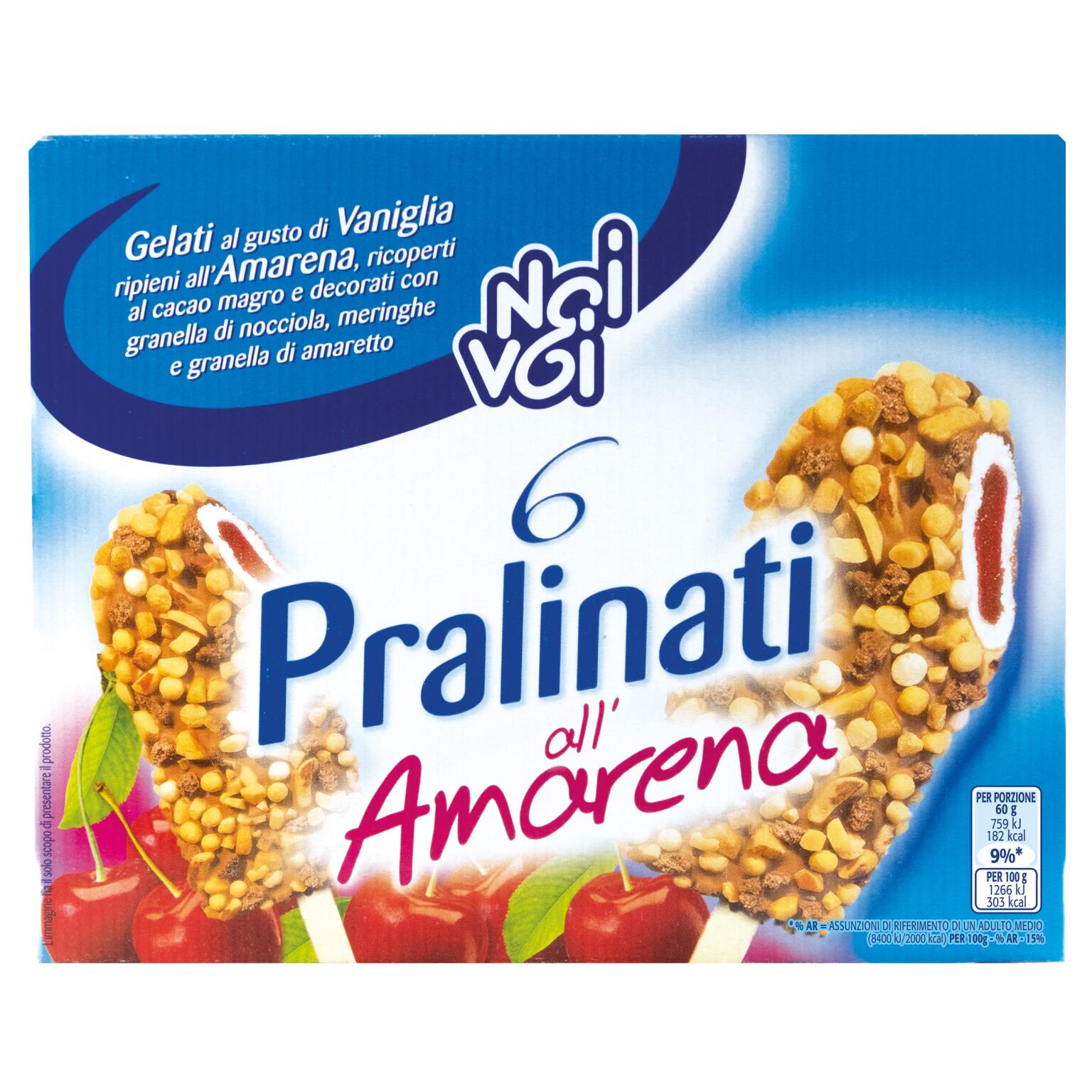 Pralinati amarena 6 pezzi 360g