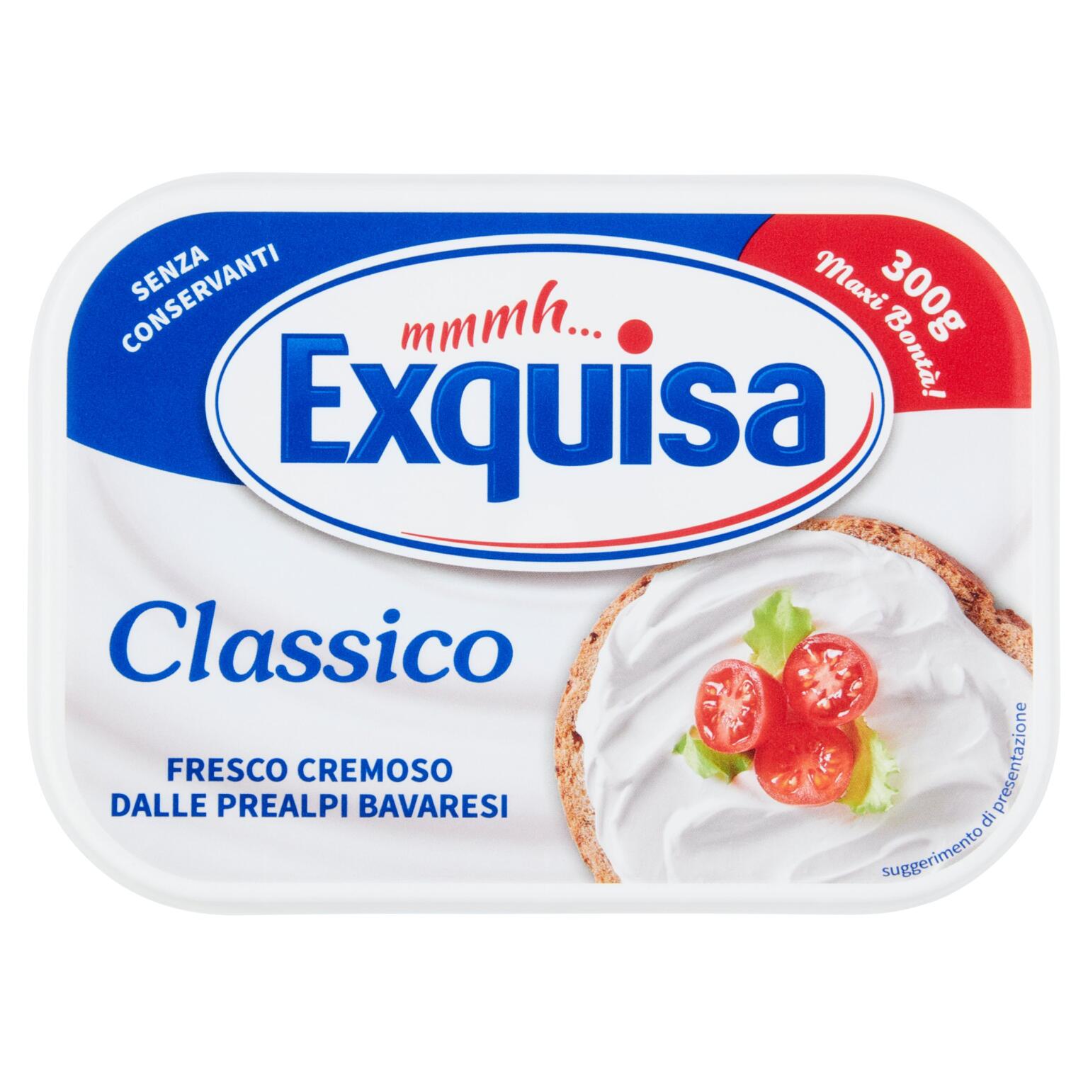 Formaggio fresco cremoso spalmabile 300g Exquisa