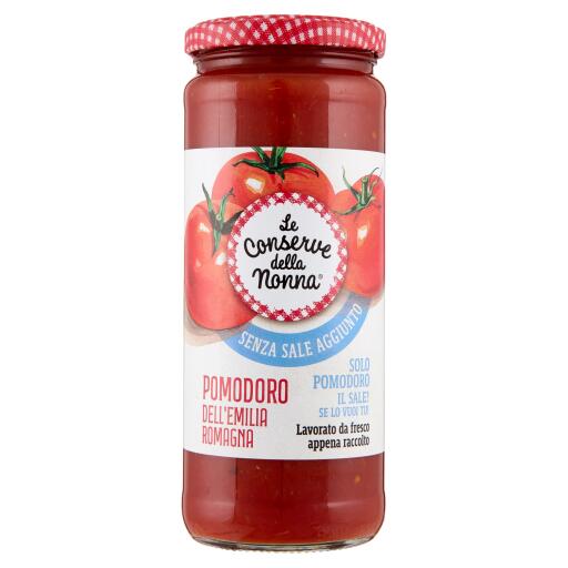 Passata di pomodoro dell'Emilia Romagna senza sale 420g Le conserve della nonna