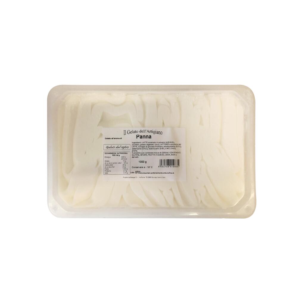 Gelato in vaschetta al gusto panna da 1kg Essegel