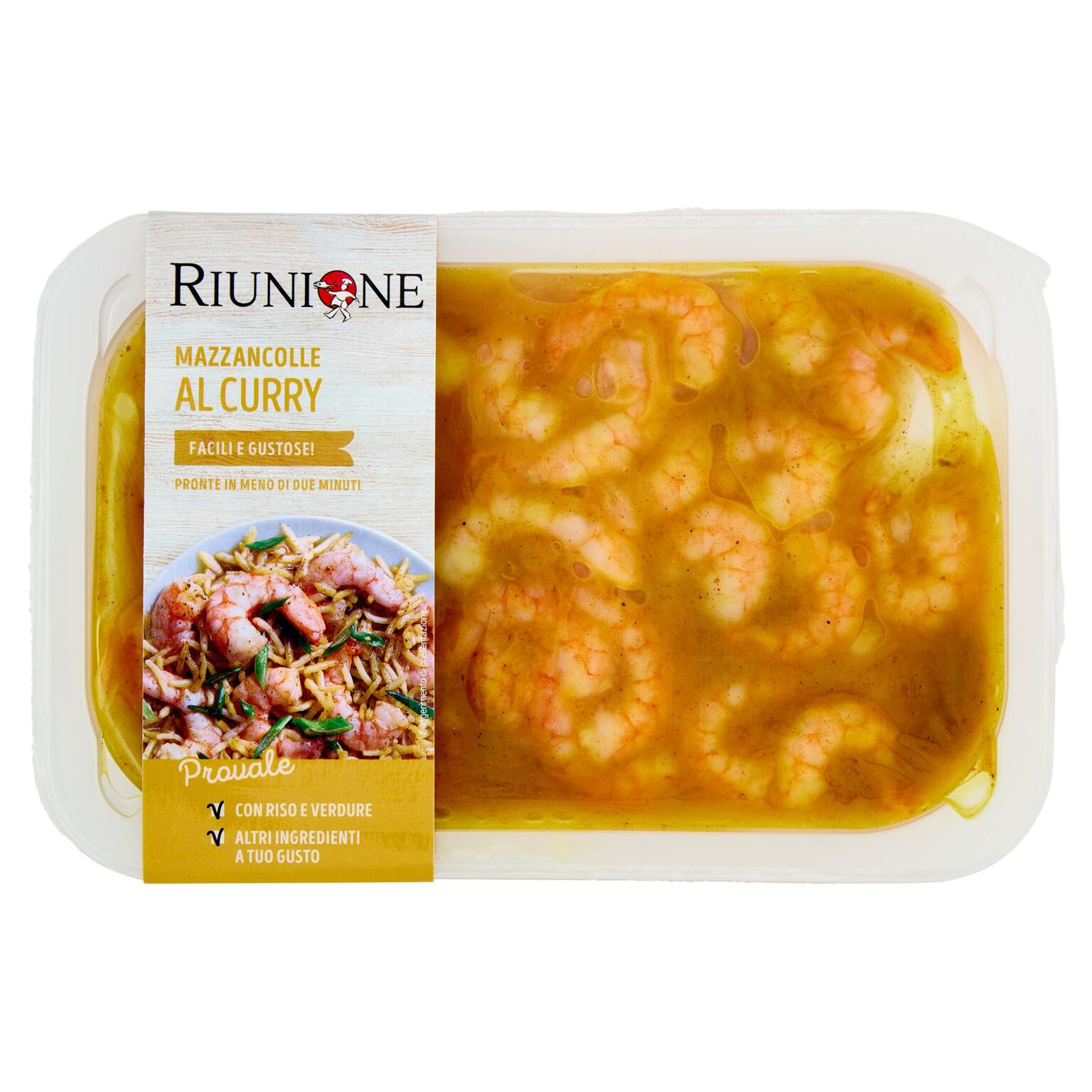 Code mazzancolle tropicali al curry da 175g riunione