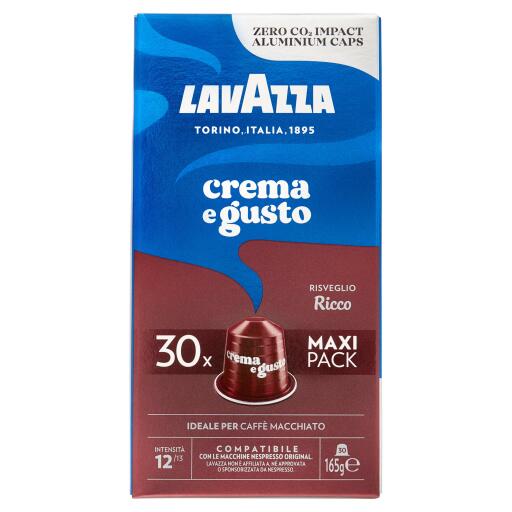 30 capsule alluminio c&g ricco compatibili Nespresso, Lavazza
