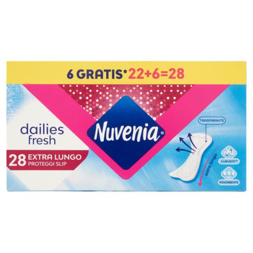 Proteggi slip Extra Lungo 22+6pz Nuvenia