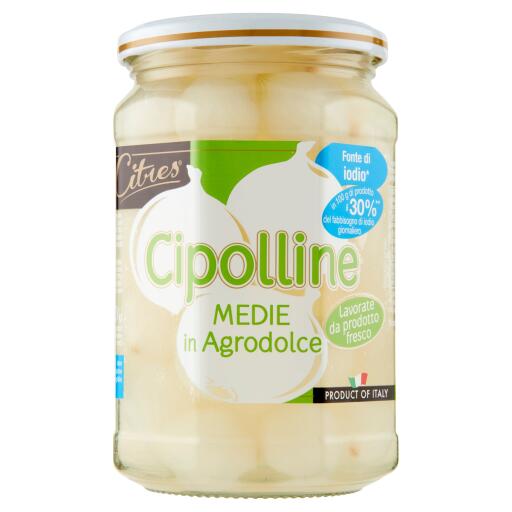 Cipolle medie in agrodolce 540g Citres