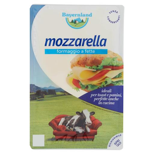 Mozzarella a fette 400g Bayernland