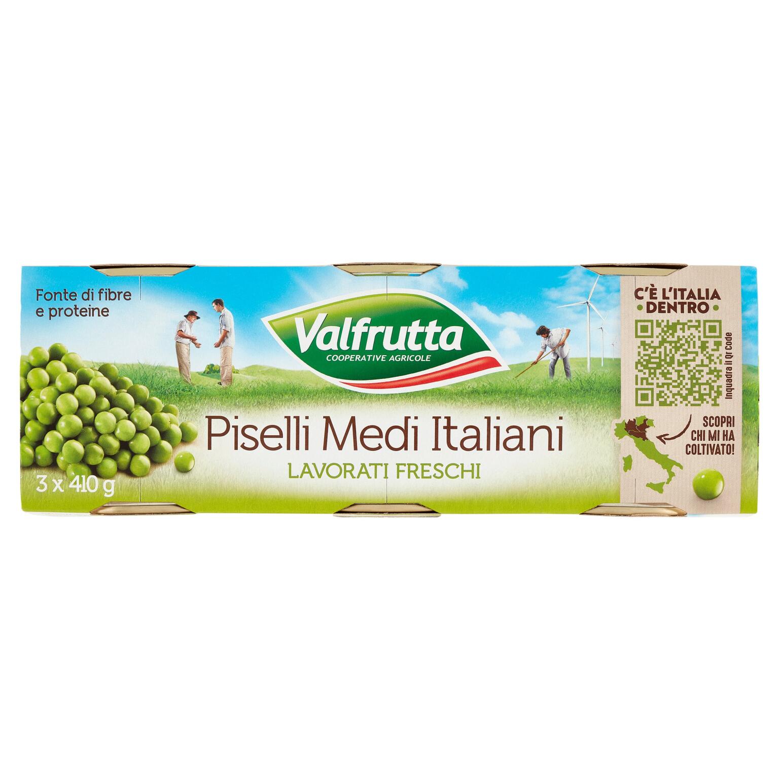 Piselli medi di giornata 3x270g Valfrutta