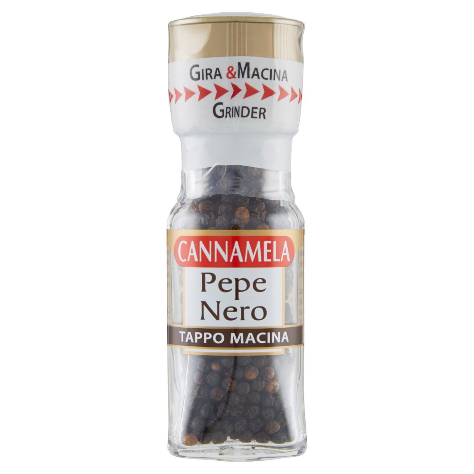 Pepe nero grani tappo macina 28g Cannamela