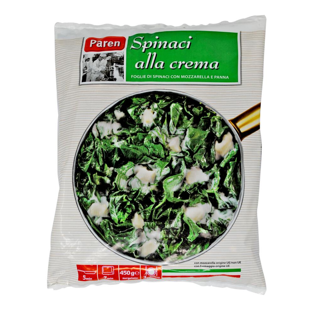 Spinaci alla crema 450g Paren
