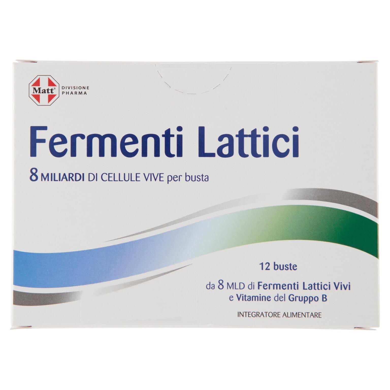 Integratore fermenti lattici 12 bustine 30g Matt
