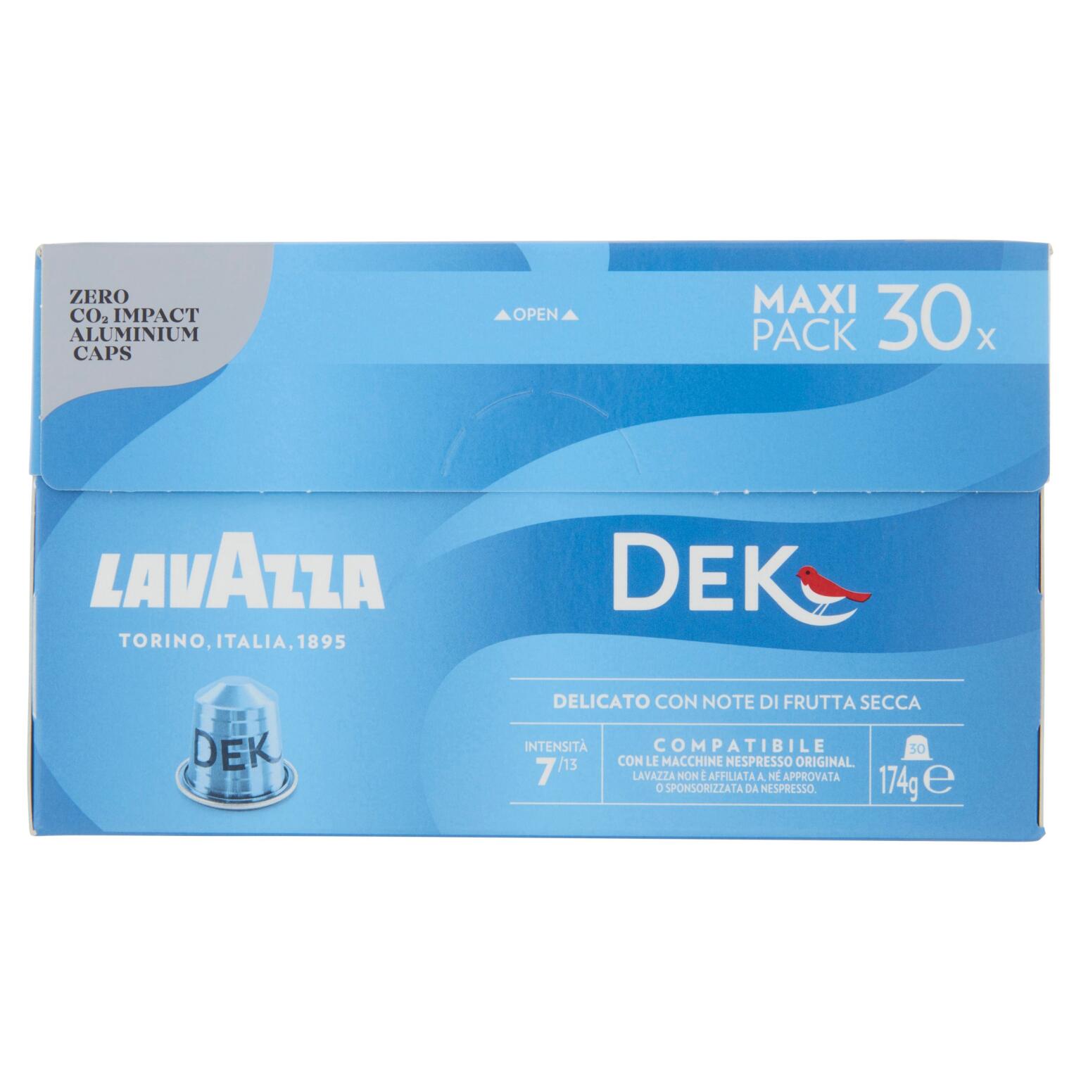 30 capsule alluminio Lavazza dek compatibili Nespresso Lavazza