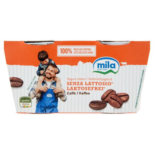 Yogurt intero caffè 2x125g Mila senza lattosio