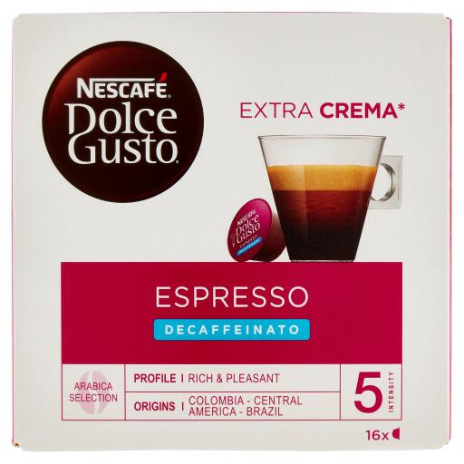 Nescafè 16 capsule dolce gusto espresso decaffeinato