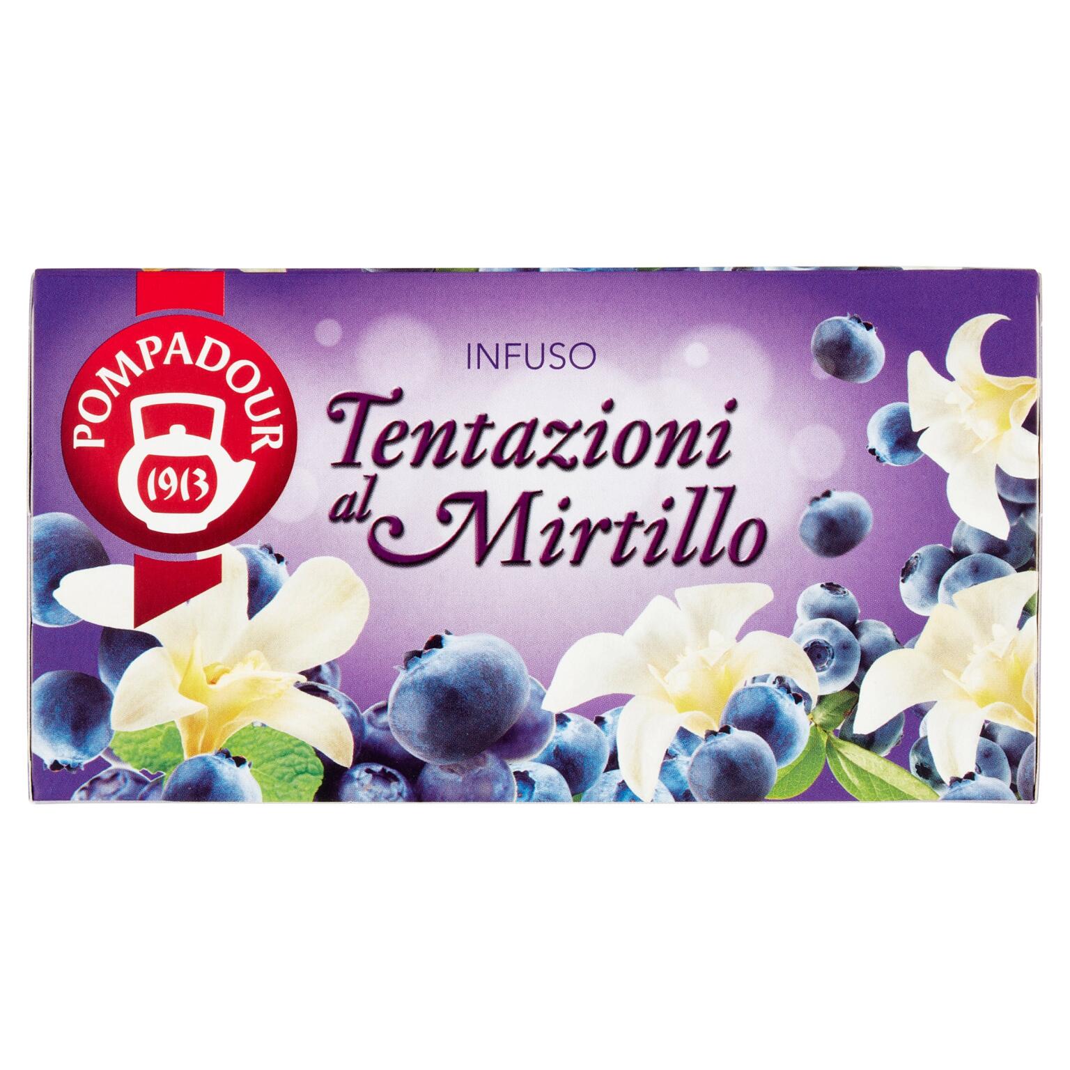 Infuso tentazioni al mirtillo 20 filtri Pompadour