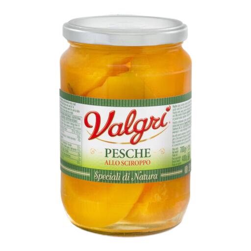 Pesche sciroppate da 700g Valgrì