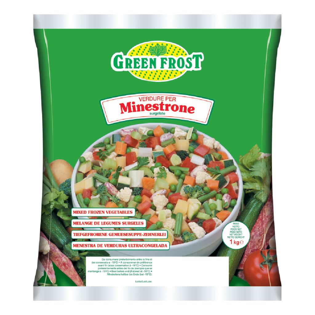 Minestrone 13 verdure 1kg Green Frost