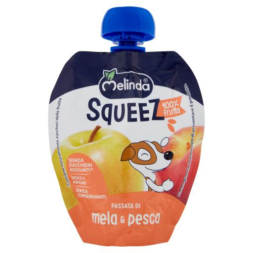 Squeez mela, pesca 90g Melinda
