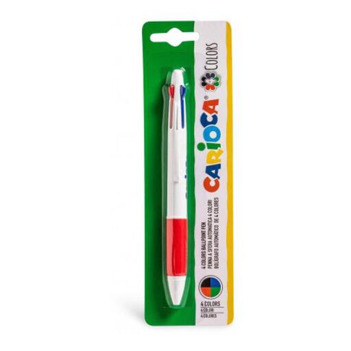 Penna a sfera 4 colori Carioca