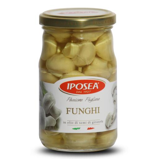 Funghi in olio di semi di girasole 290g Iposea