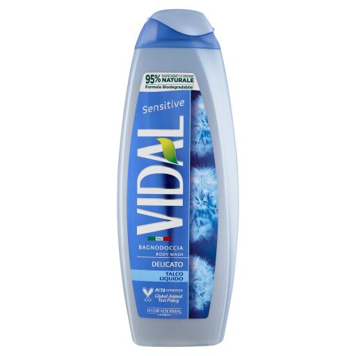 Bagnoschiuma dermoportettivo talco sensitive 500ml Vidal