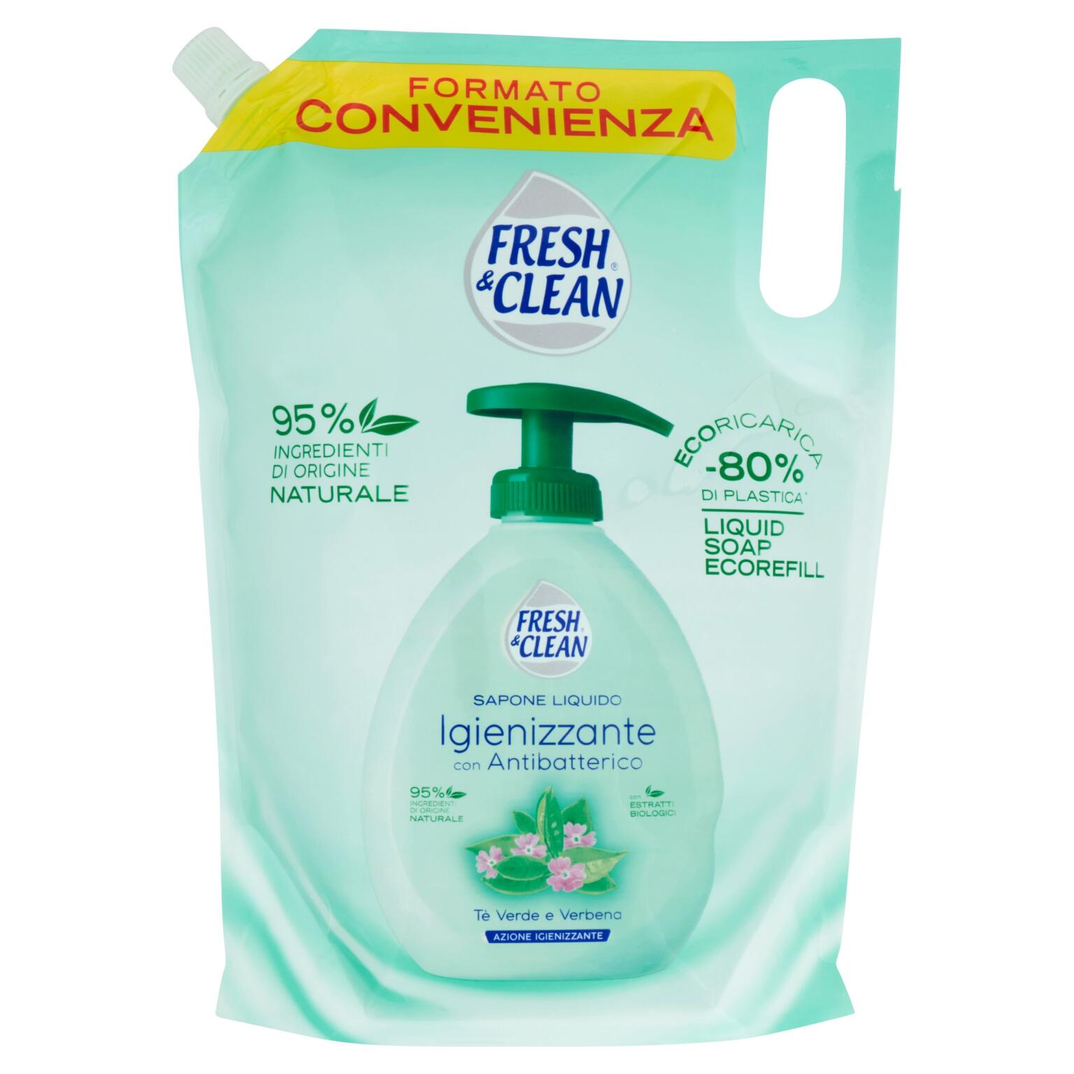Ecoricarica 1lt Igienizzante te verde Fresh&Clean0
