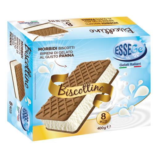 Biscottino alla Panna 8pezzi 400g Essegel
