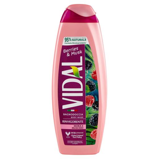 Bagnoschiuma mora e muschio 500ml Vidal