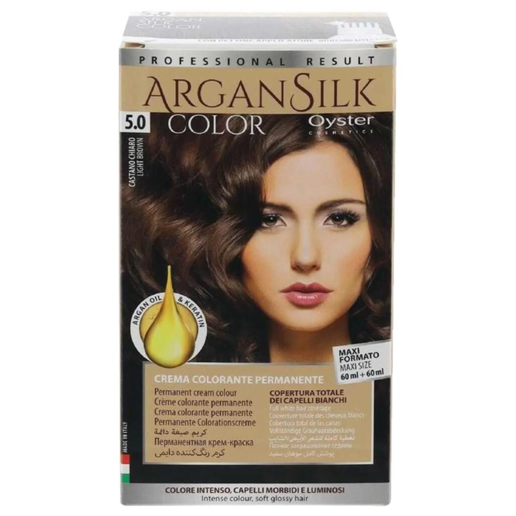 Kit Colore Argan Silk 5.0 Castano Chiaro