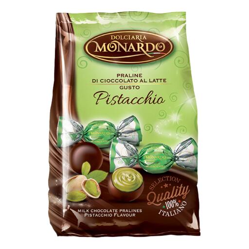 Praline al pistacchio 100g busta Dolciaria Monardo