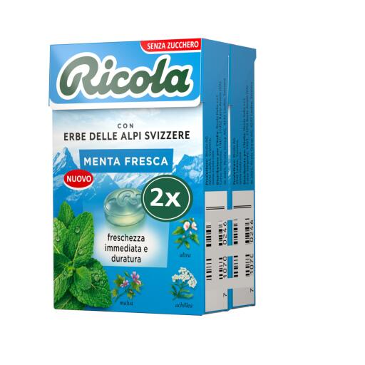 Caramelle menta fresca 2x50g Ricola