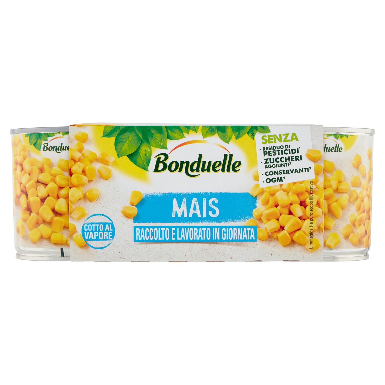 Mais cotto al vapore 3x140g Bonduelle