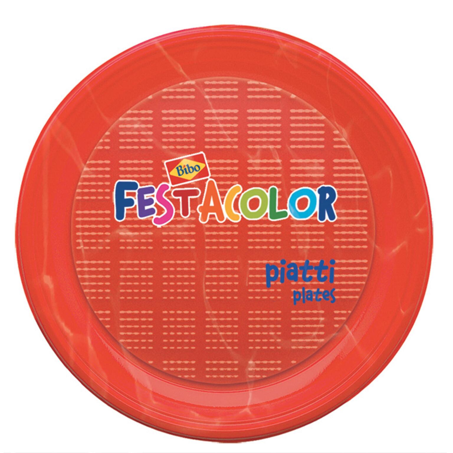 Piatti maxi 30cm rosso 6 pezzi