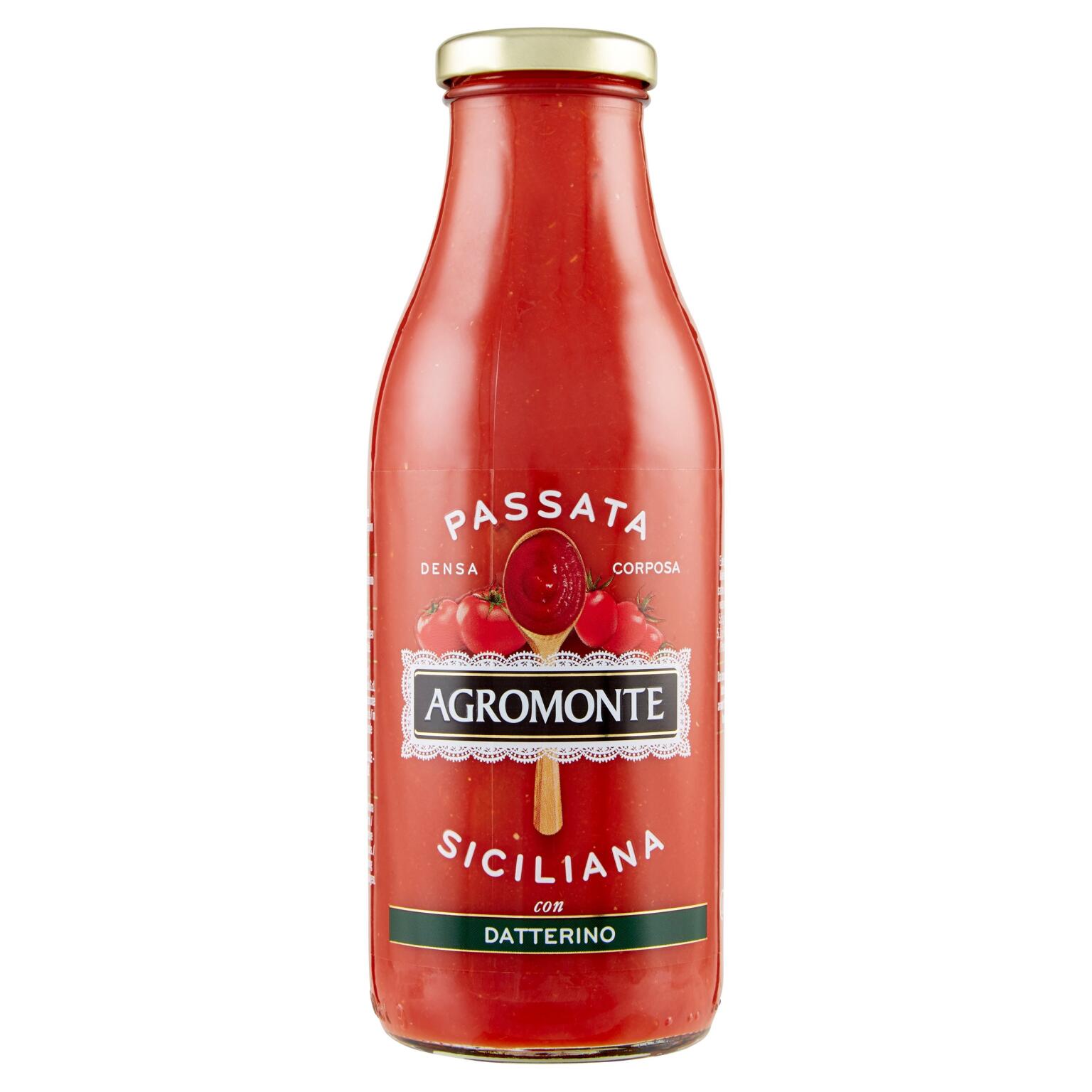 Passata di pomodoro e datterino bottiglia 52cl Agromonte