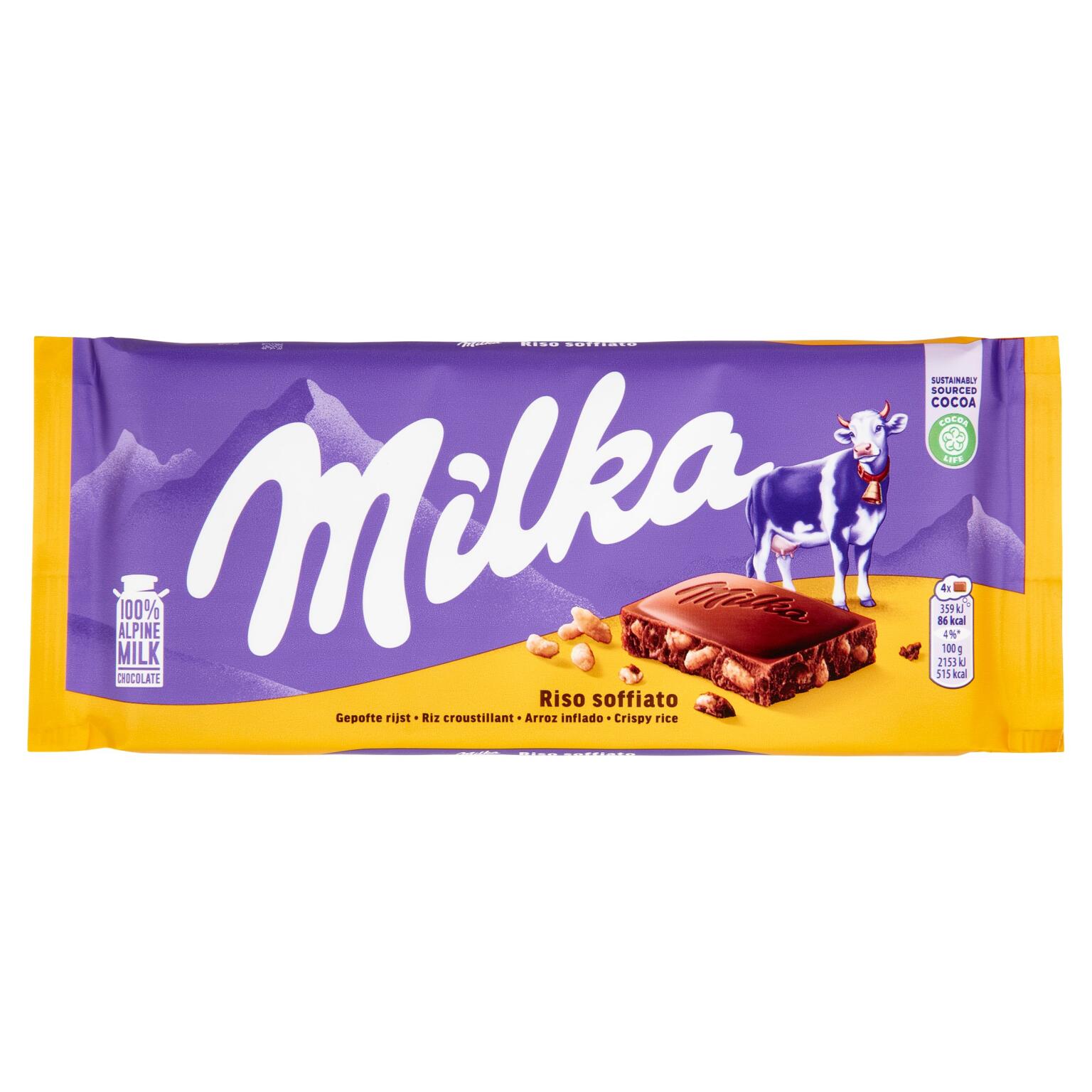 Tavoletta Milka Rice Crispy 100g Suchard