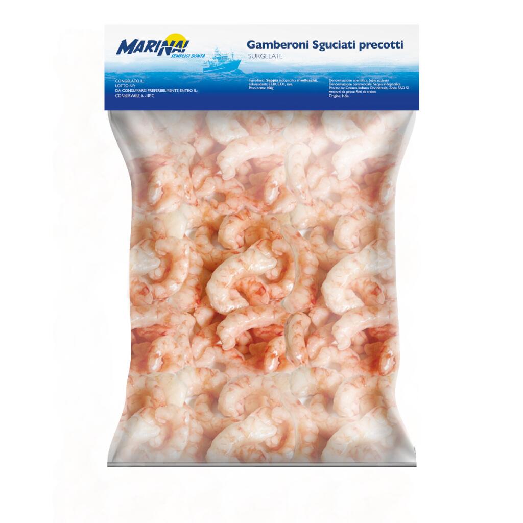 Code gamberone scottate surgelate 31/40 da 400g Marinai